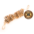 Sweet Potato Round Chew on an Organic Hemp Rope